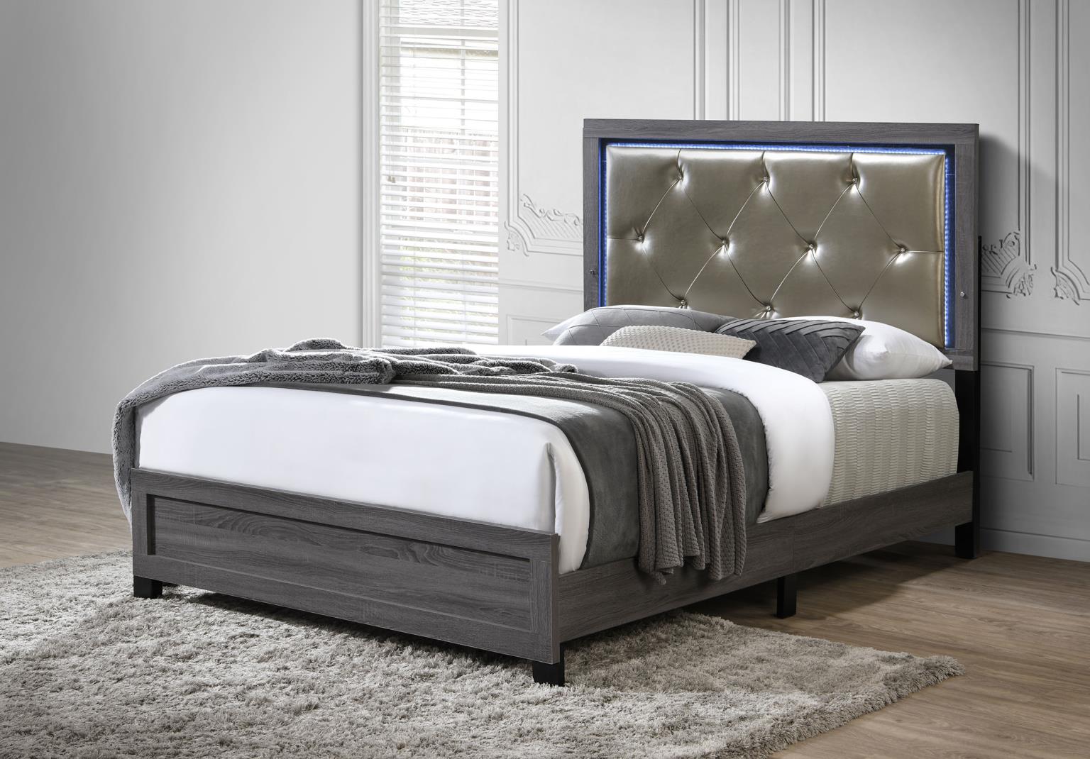 King Bed Frame - Dresser - Mirror - Chest - Nightstand — photo 2