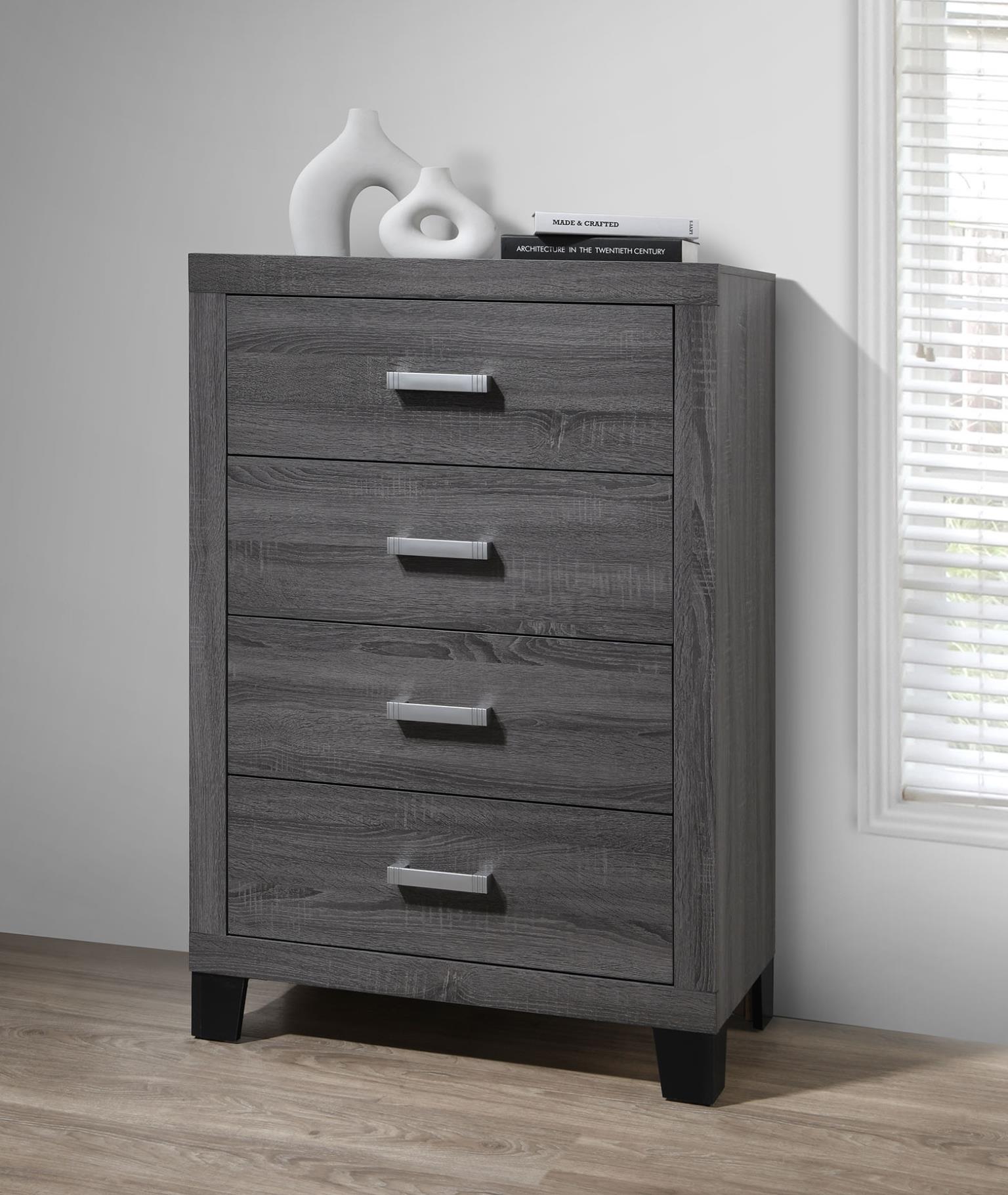 King Bed Frame - Dresser - Mirror - Chest - Nightstand — photo 4