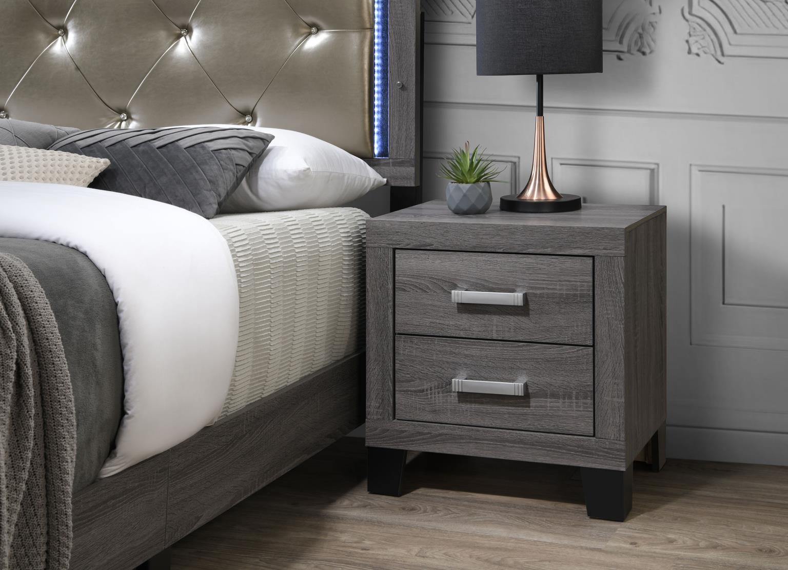King Bed Frame - Dresser - Mirror - Chest - Nightstand — photo 5