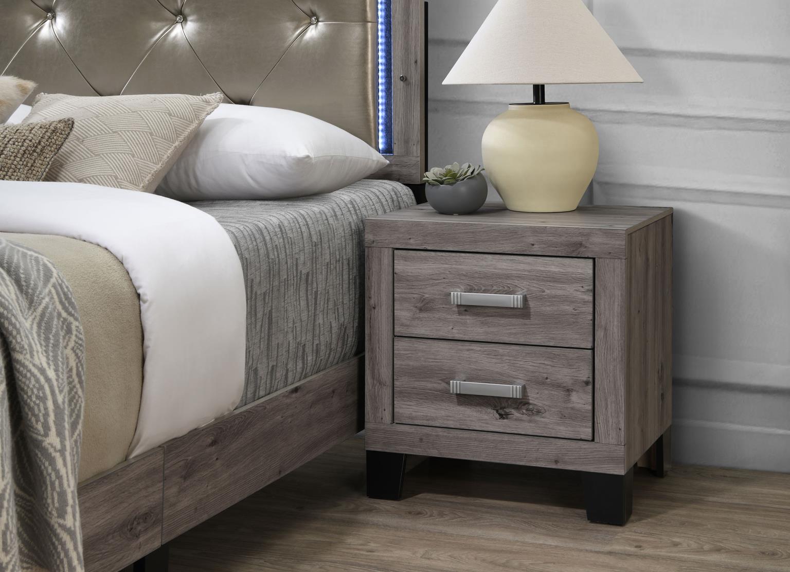 King Bed Frame - Dresser - Mirror - Chest - Nightstand — photo 5