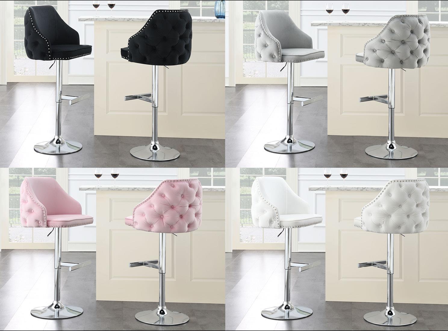 Pink Velvet Bar Stool (Price Per Chair Moq Is 2) — photo 2
